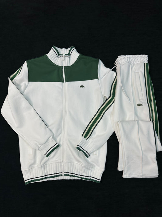 Lacoste Tracksuit White/Green